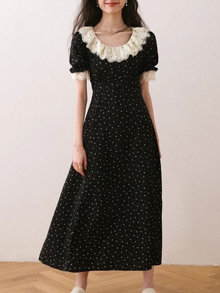 Vestido Midi Elegante de Renda - Midi Skirt Floral avaliação e preço